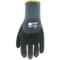 Cestus Nitrile Coated Gloves, Nitrile Foam, Dots, 3/4 Dip Over Knuckles, 4 Abrasion Level, Black, S 1 PR C12-S - alternate 1